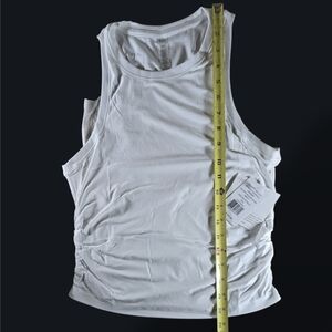 Beyond Yoga - Your Fit Shirred Tank, White - SM, LG